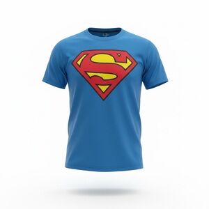 DC Comics Classic Shield Logo T-Shirt in Royal Blue